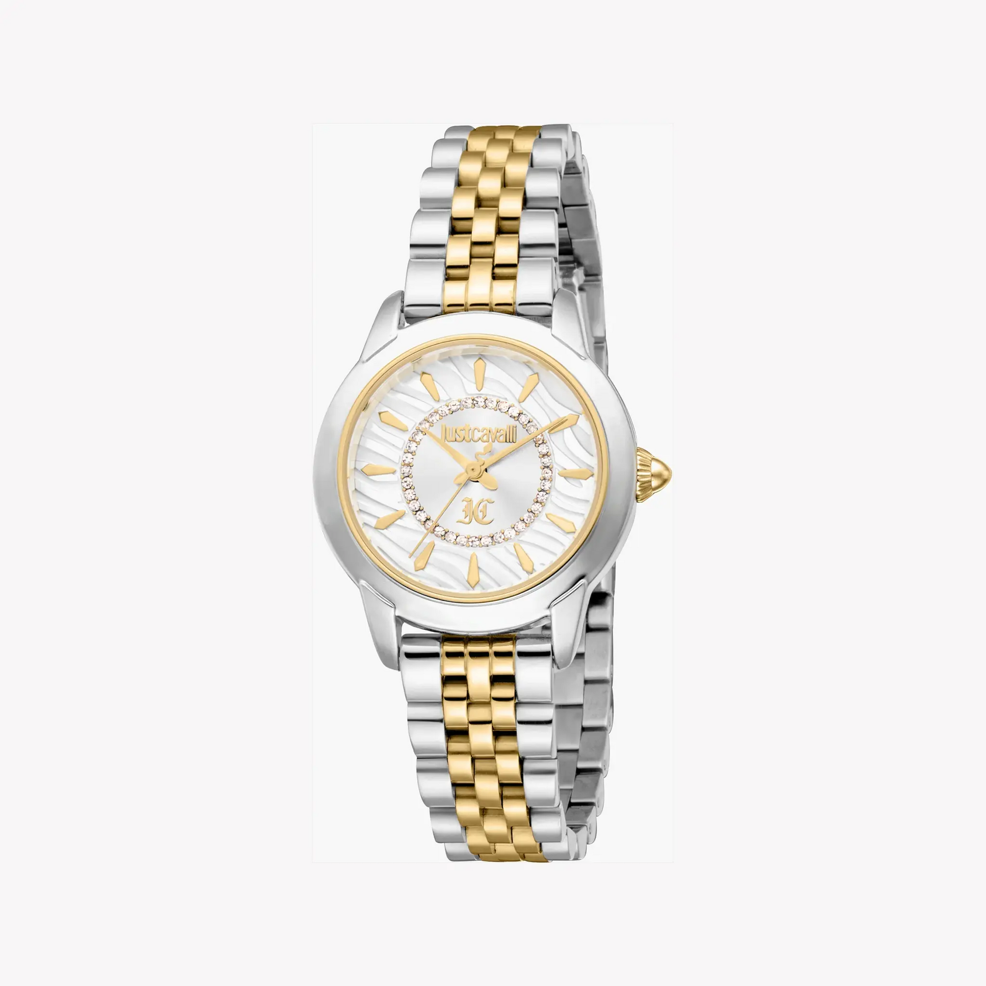 Just Cavalli Women's Two Tone Watch, Silver Dial | Jc1l333m0055 by JUST CAVALLI