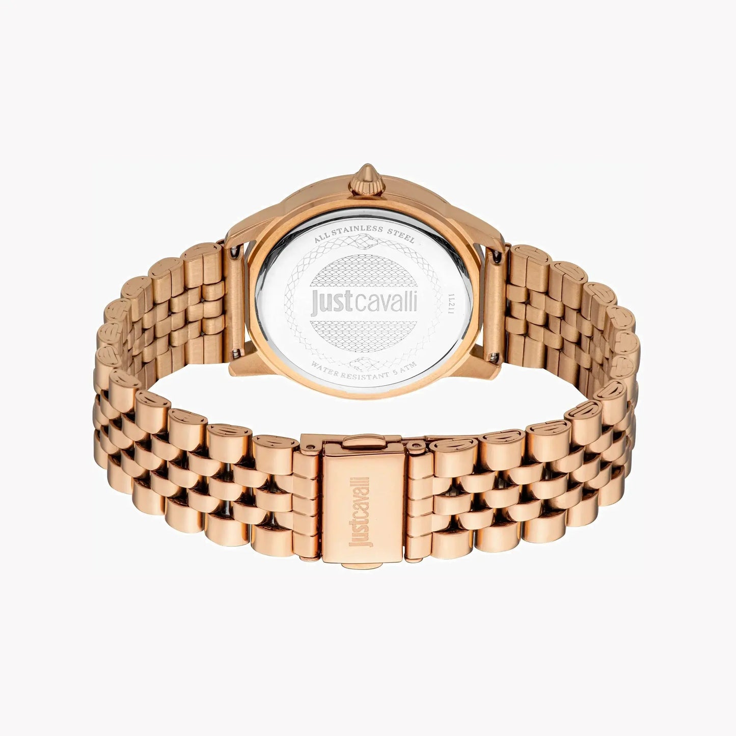 Just Cavalli Women's Rose Gold Stainless Steel Watch, Silver Dial | Jc1l211m0275 by JUST CAVALLI