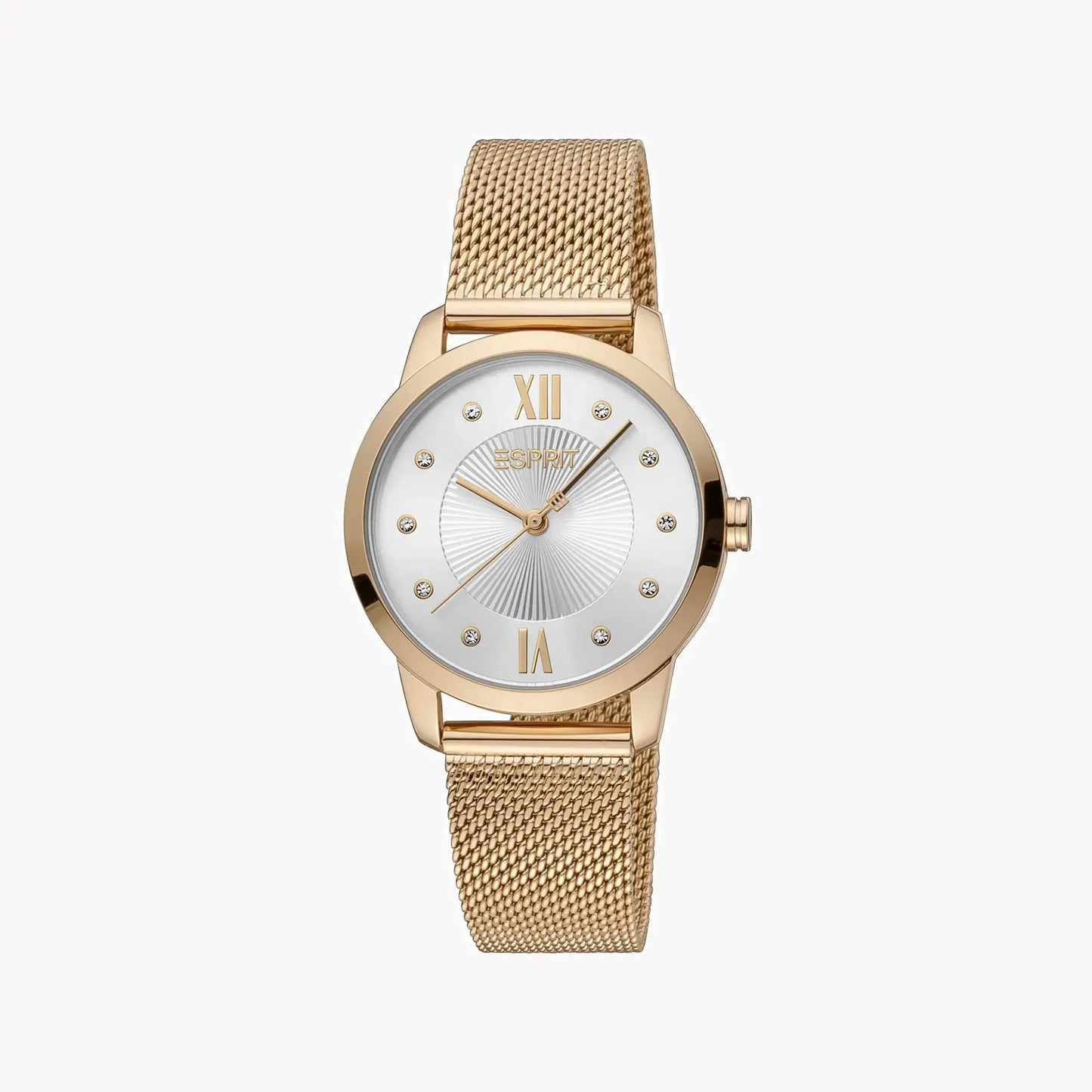 Esprit Women's Rose Gold Stainless Steel Watch, Silver Dial | Es1l112m0035 by ESPRIT