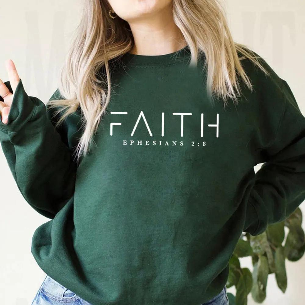 Trendy Faith Sweatshirt Bible Verse Shirt Christian Clothing by Maiden-Art