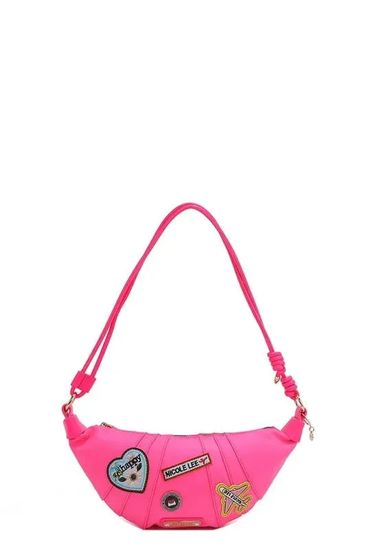 Nicole Lee USA Color Patch Croissant Bag by Nicole Lee USA