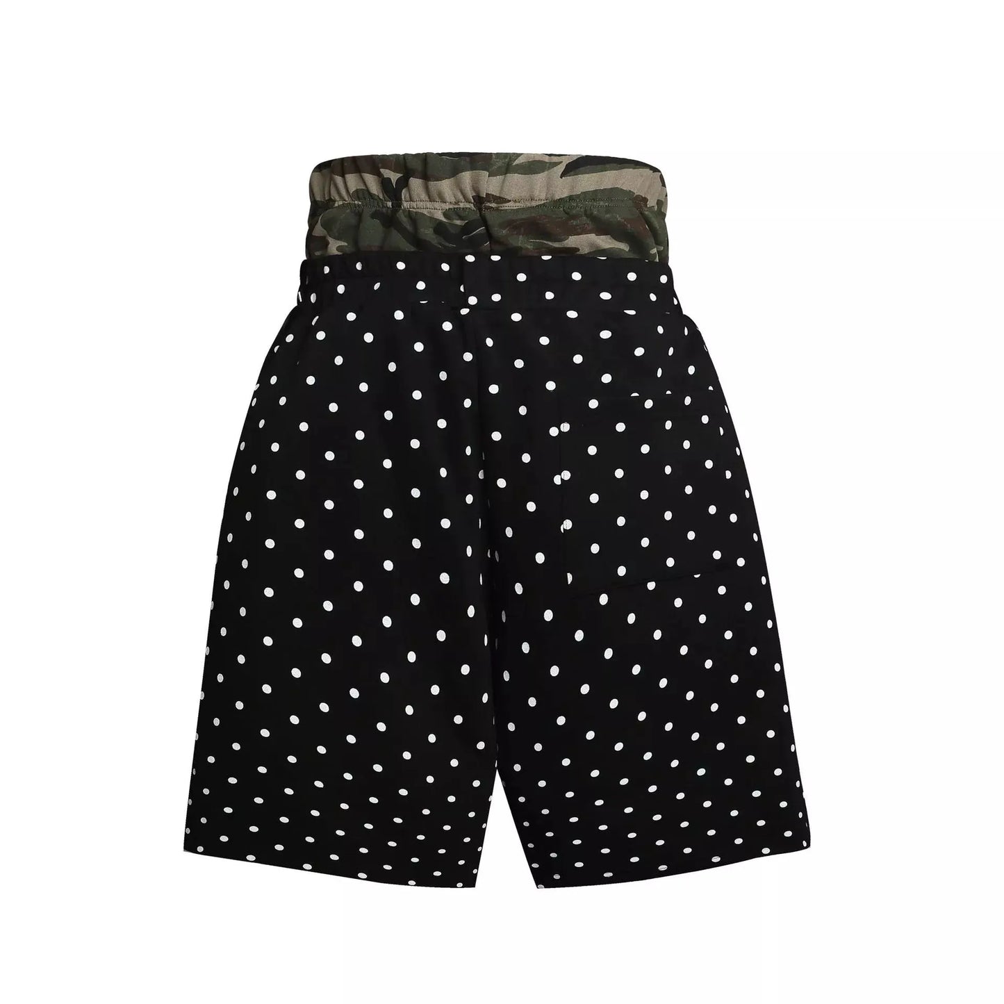 Men's Polka Dot Boxing Shorts with Camouflage Waistband by Trendsi