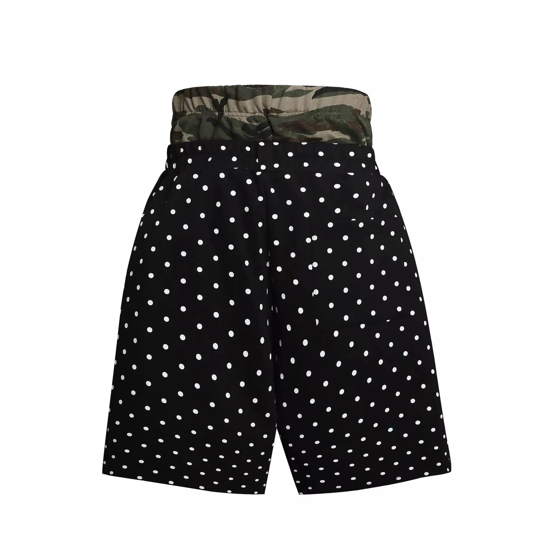 Men's Polka Dot Boxing Shorts with Camouflage Waistband by Trendsi