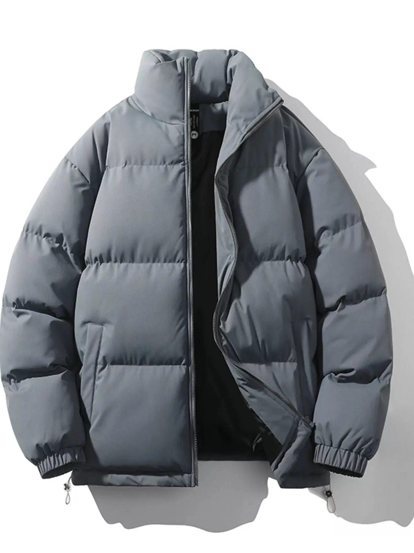 Men's Full Size Padded Zip Up Puffer Jacket Plus Size by Partner Label