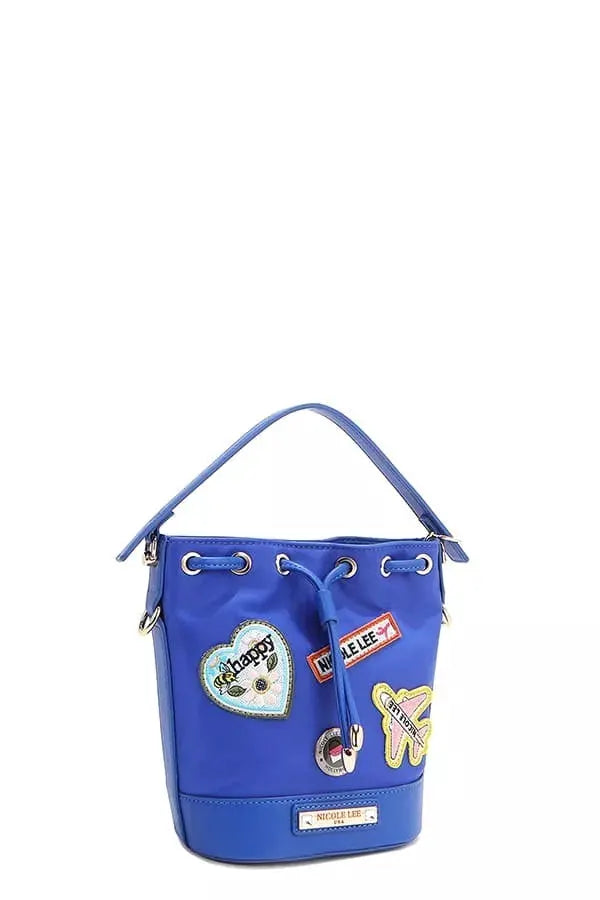 Nicole Lee USA Color Patch Bucket Bag by Nicole Lee USA