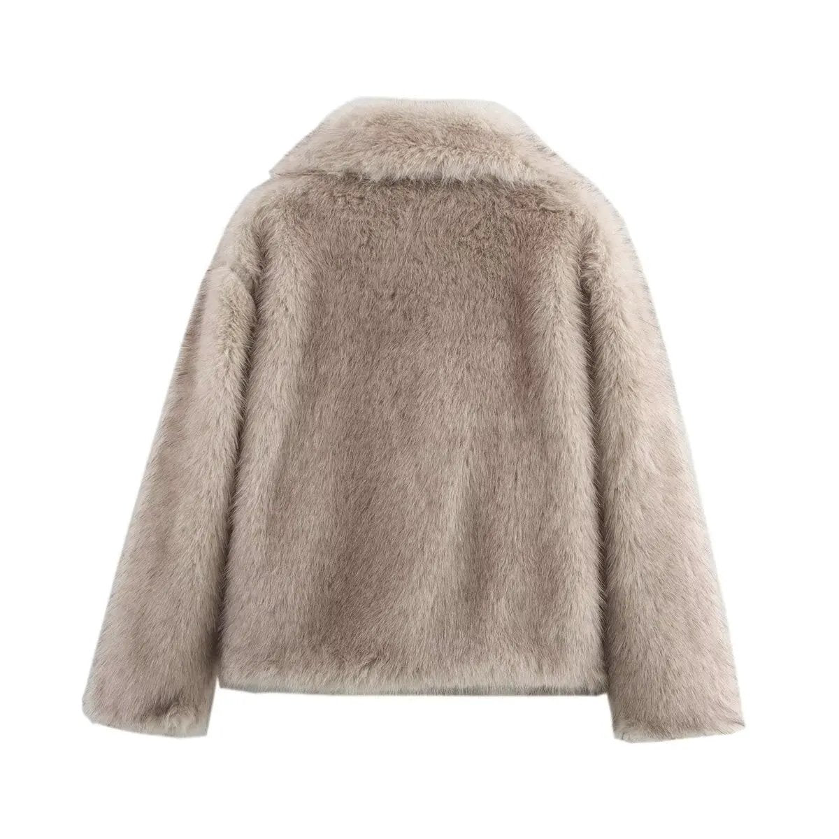 Women's Beige Faux Fur Jacket BYMANYC ® New York CONTEMPORARY VIBRANT MODERN FASHION - New Collection by BYMANYC ® New York