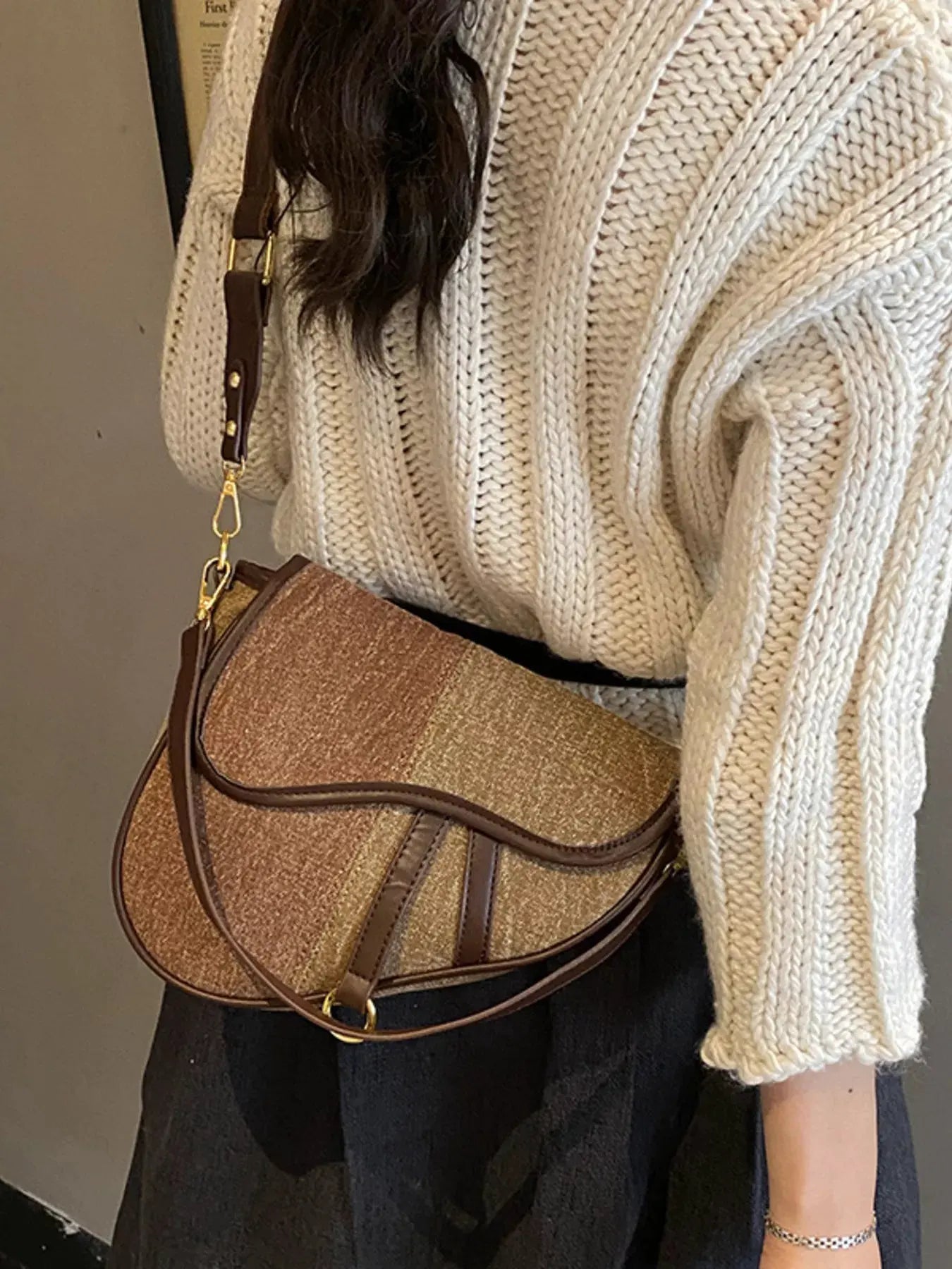 Adjustable Strap Crossbody Bag by Partner Label