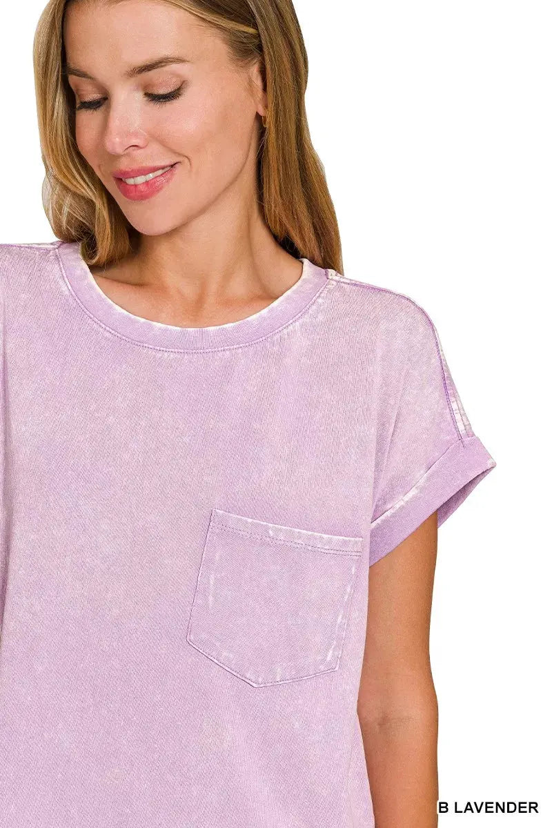 Zenana Premium Cotton Washed T-Shirt Dress by Zenana