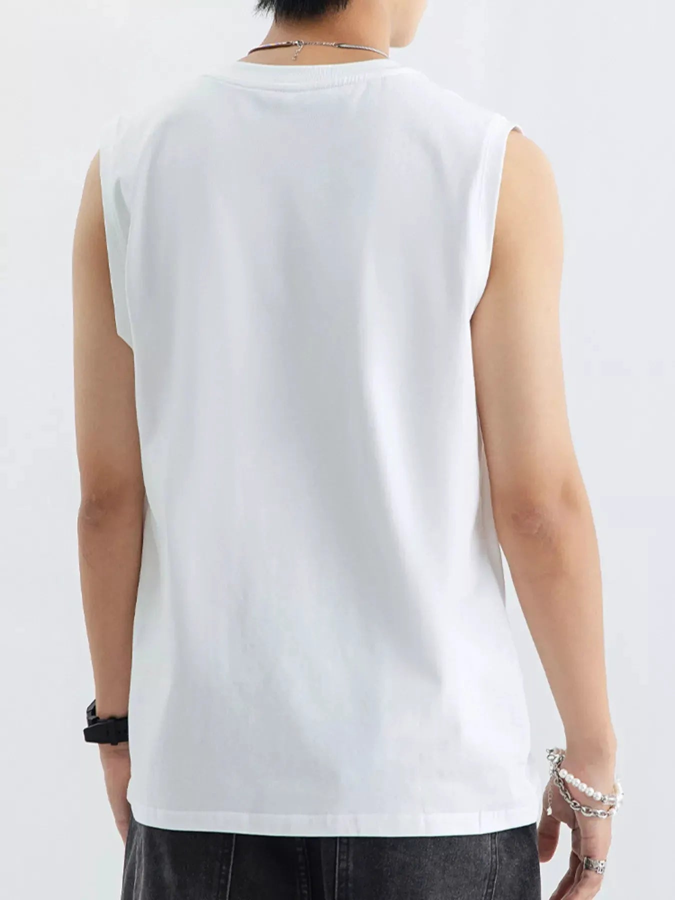 Men's Plus Size Round Neck Tank by Trendsi