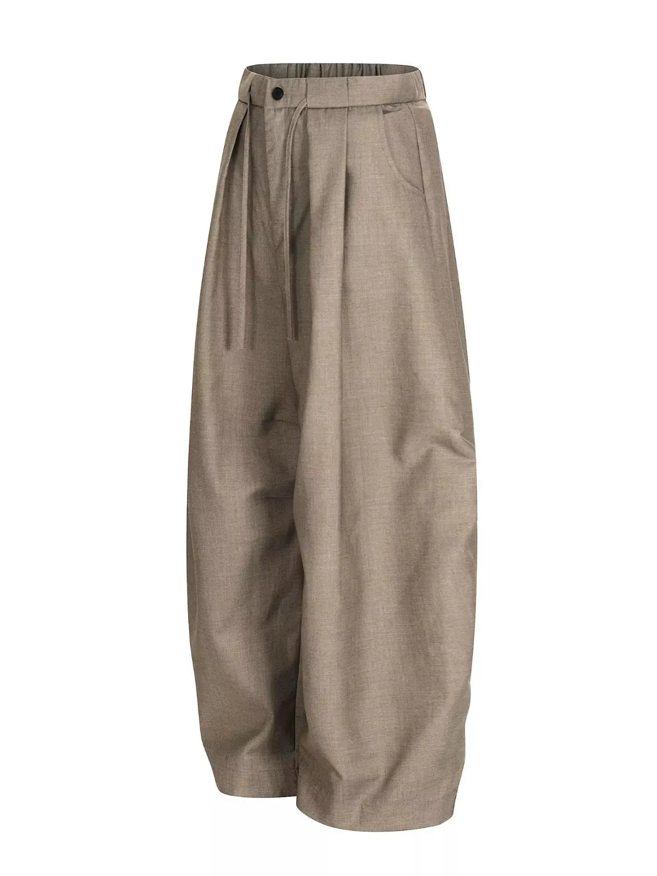 Men's Wide Leg Pleated Pants by Trendsi