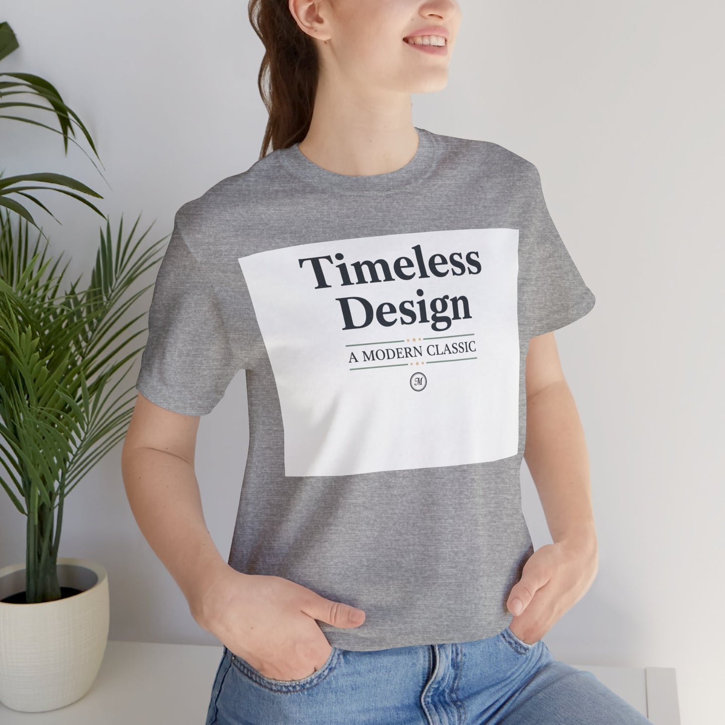 Timeless Design Serif Font Shirt | Literary Aesthetic Tee