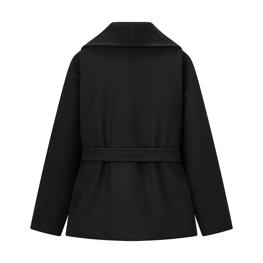 Women's Wool-Blend Belted Short Coat BYMANYC ® New York CONTEMPORARY VIBRANT MODERN FASHION - New Collection by BYMANYC ® New York