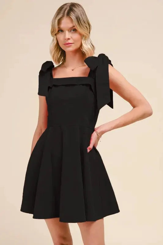 SO ME Fit and Flare Washed Gameday Dress by SO ME
