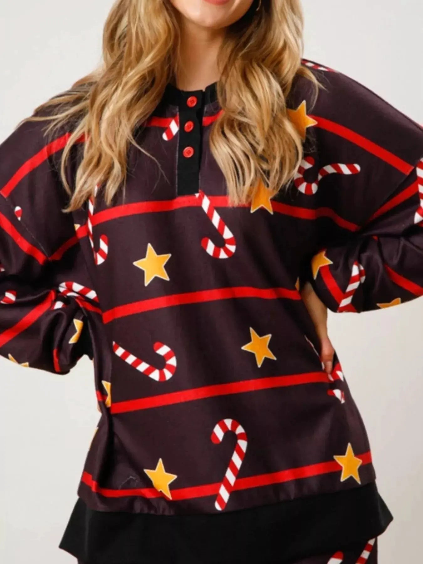 Christmas Long Sleeve Top and Pants Lounge Set by Partner Label