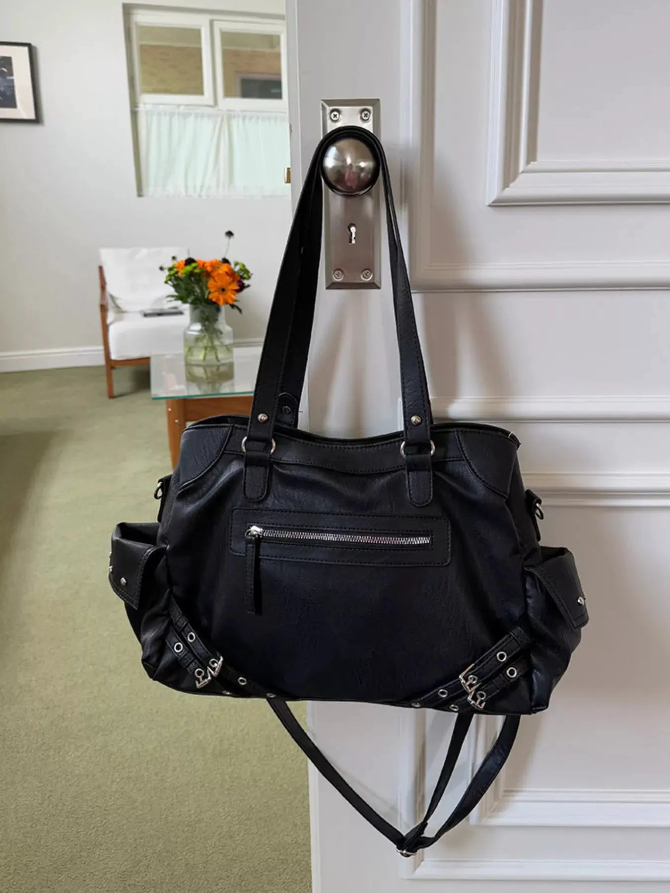 Rivet Decor Crossbody Bag by Partner Label