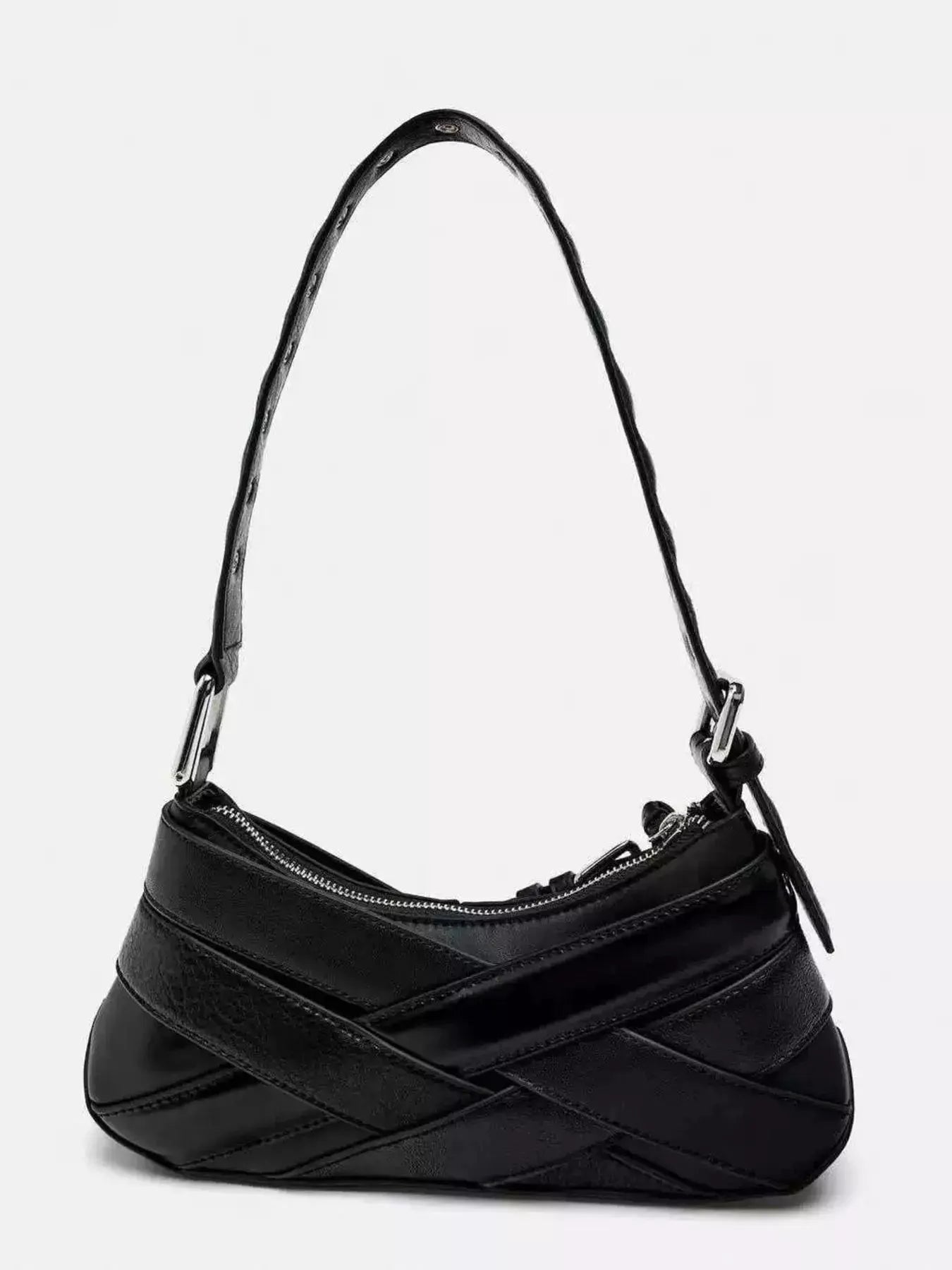 Buckled Accent Shoulder Bag by Partner Label