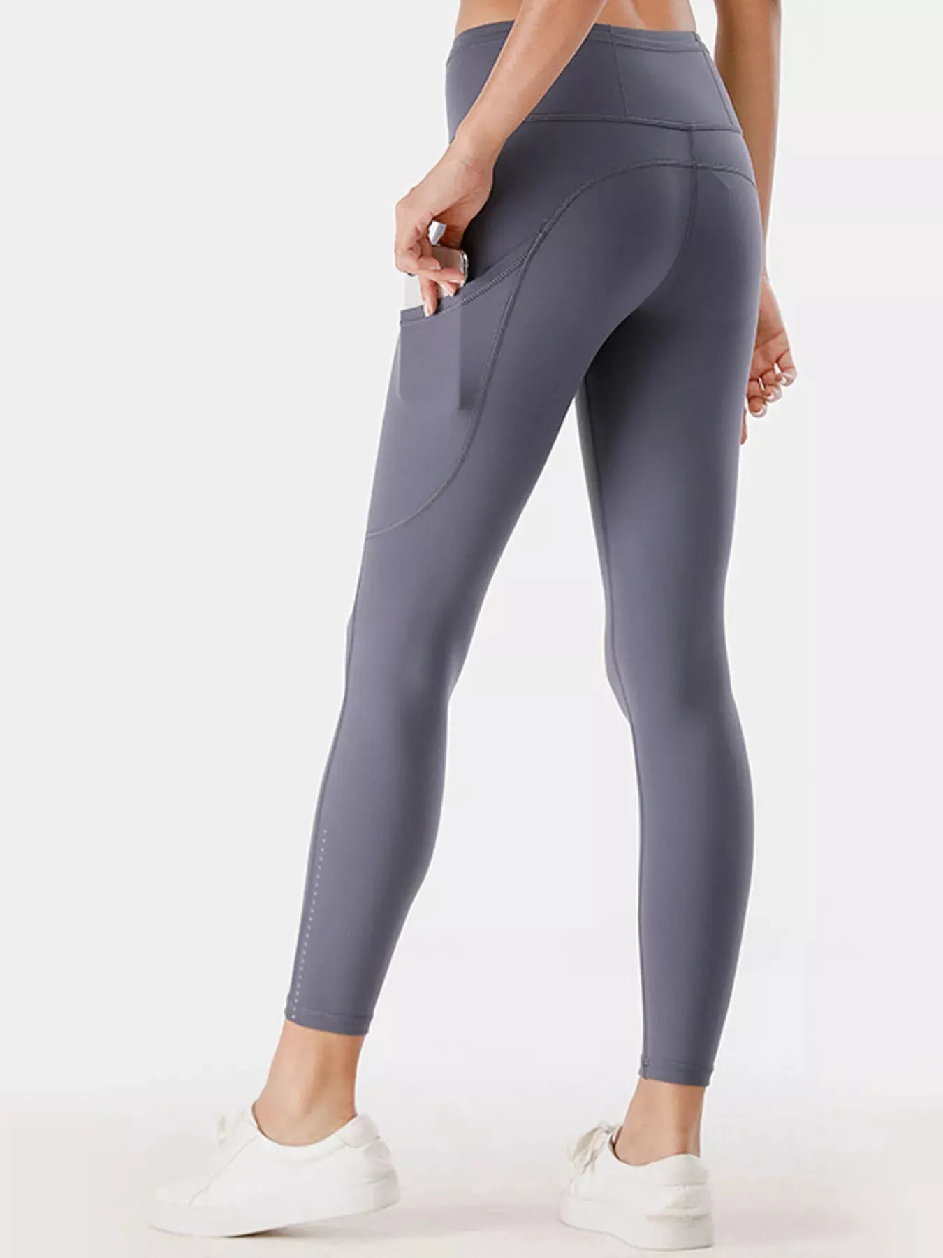 Full Size High-Waisted Active Leggings with Pockets Plus Size by Partner Label