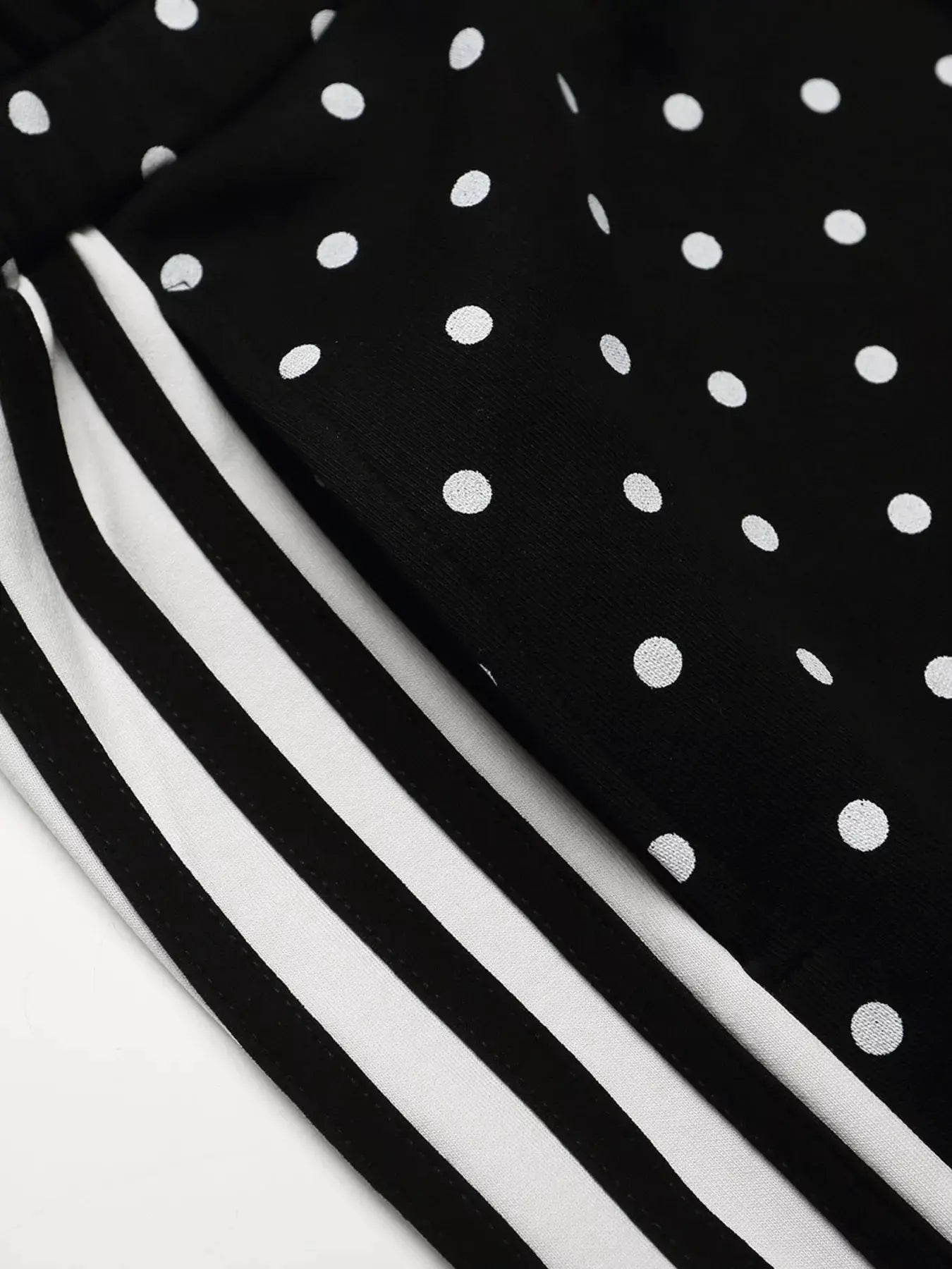 Men's Polka Dot Boxing Shorts with Camouflage Waistband by Trendsi