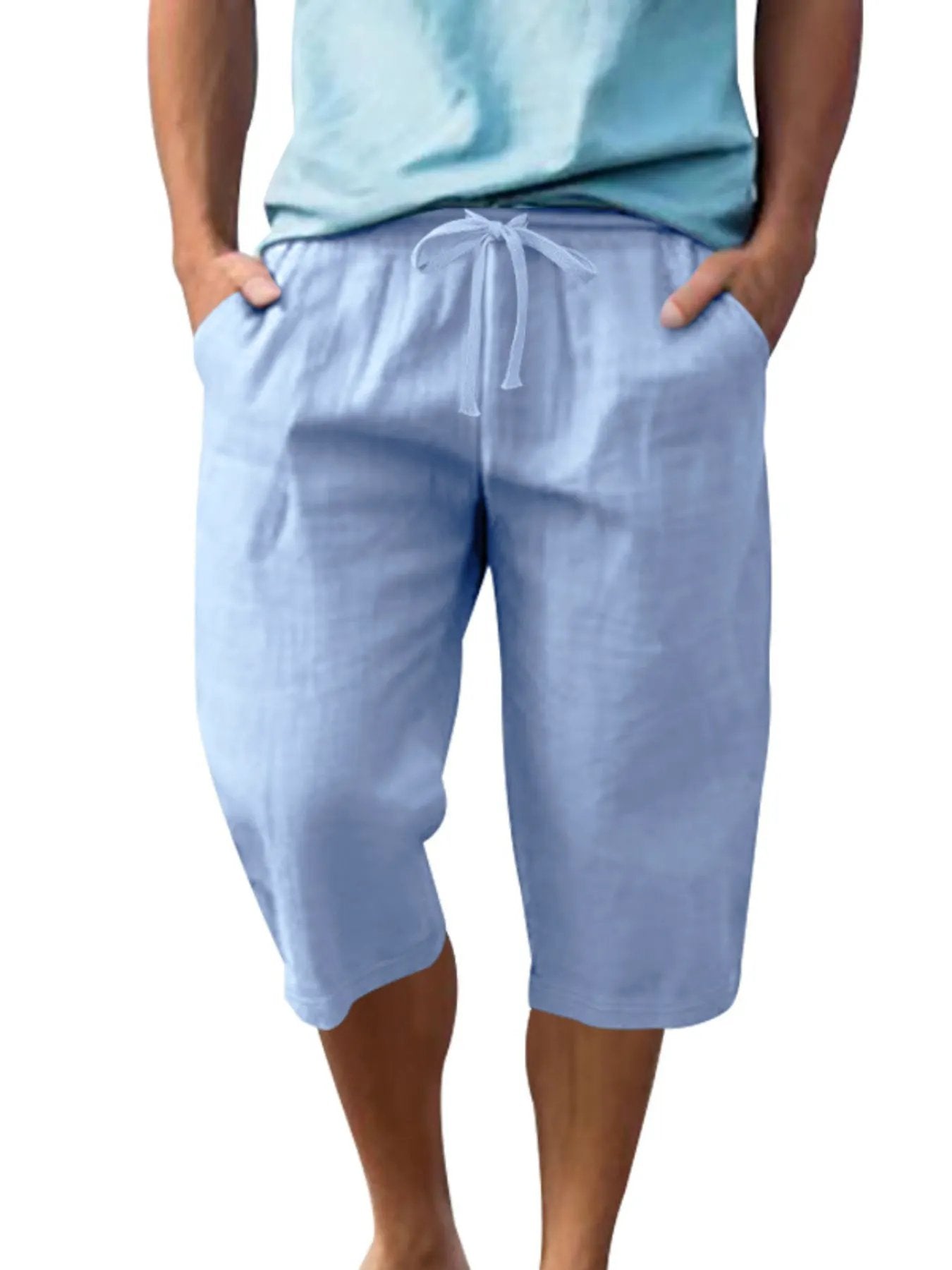 Men's Full Size Casual Drawstring Shorts Plus Size by Trendsi