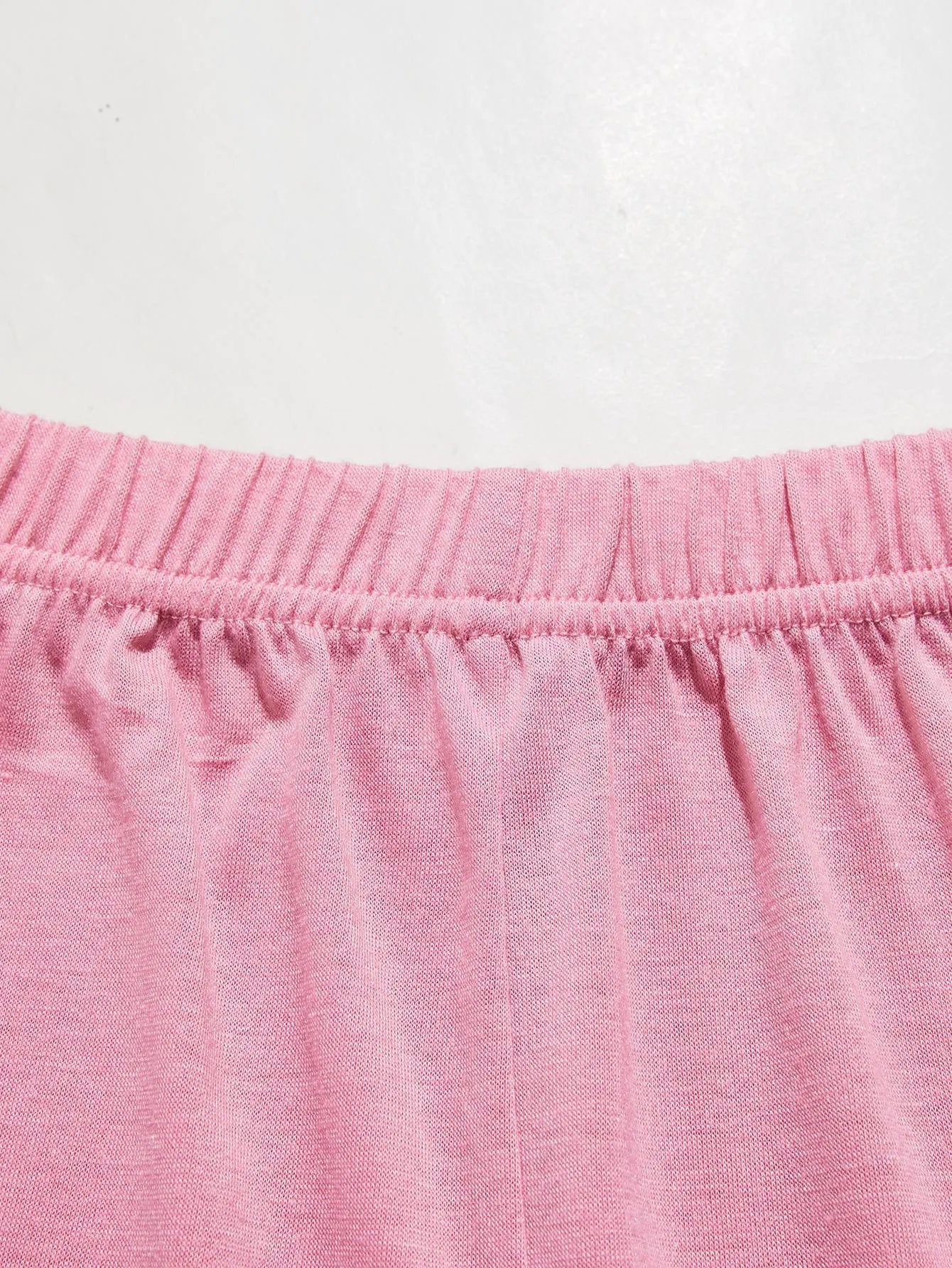 V-Neck Lace Trim Slit Cami and Pants Pajama Set by Partner Label