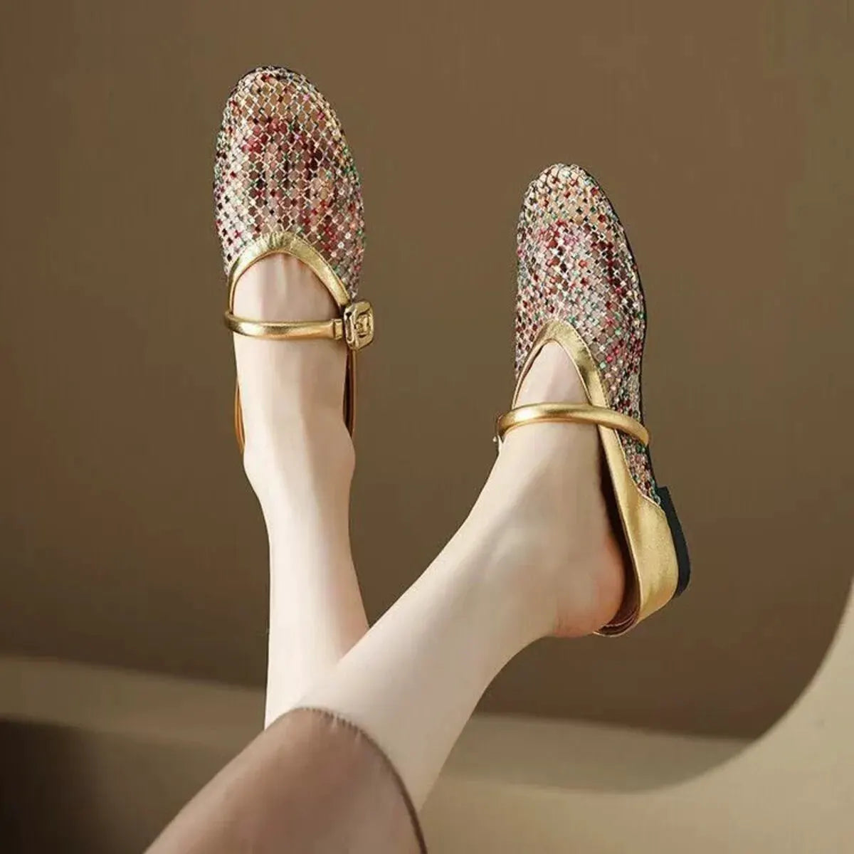 Hollow Out Wedge Sandal by Partner Label