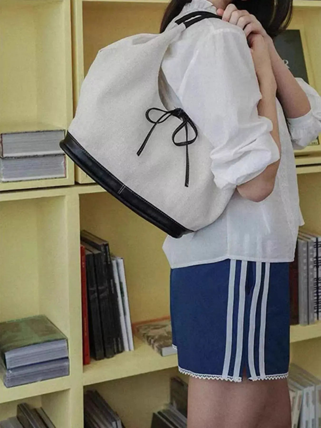 Tie Detail Shoulder Bag by Partner Label