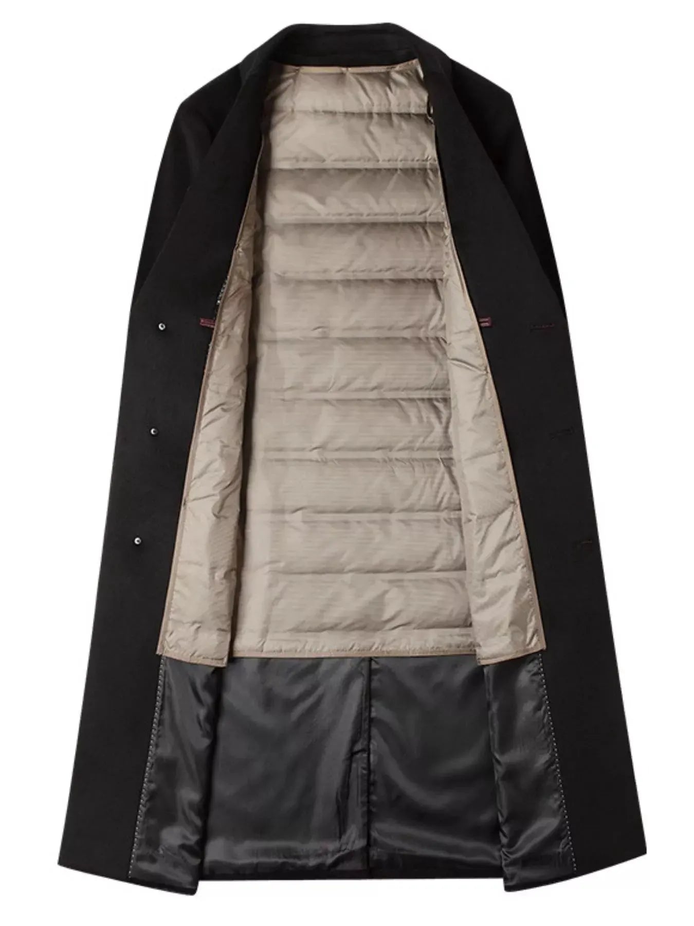 Men's Classic Button Up Overcoat by Partner Label