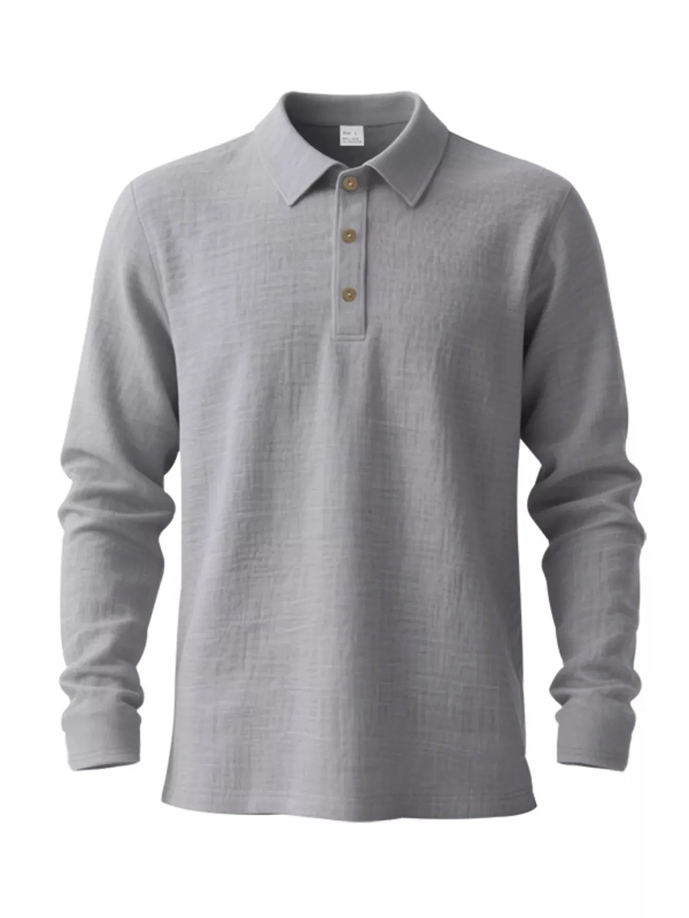 Men's Full Size Classic Long Sleeve Polo Plus Size by Trendsi