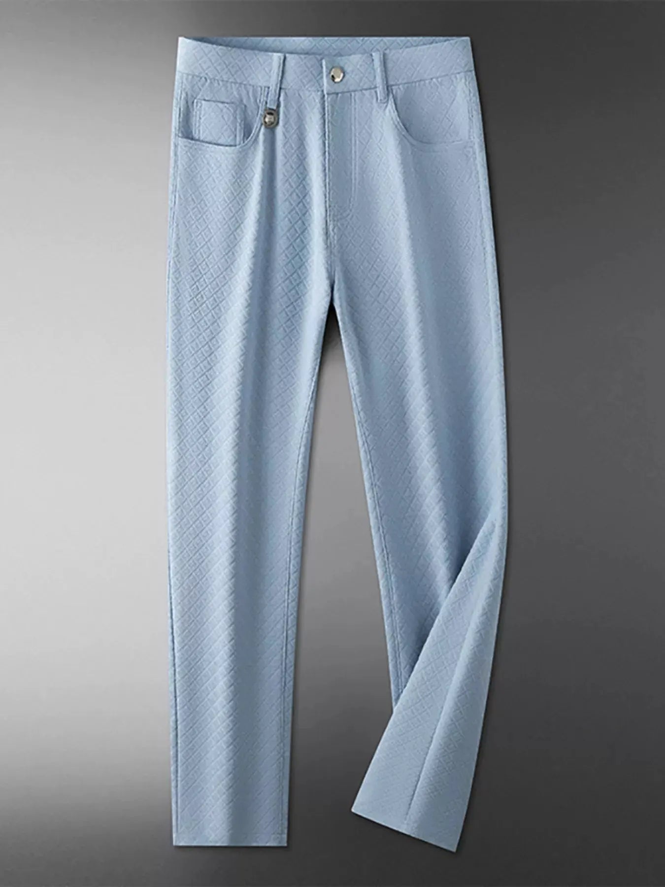 Men's Lightweight Textured Casual Pants by Trendsi