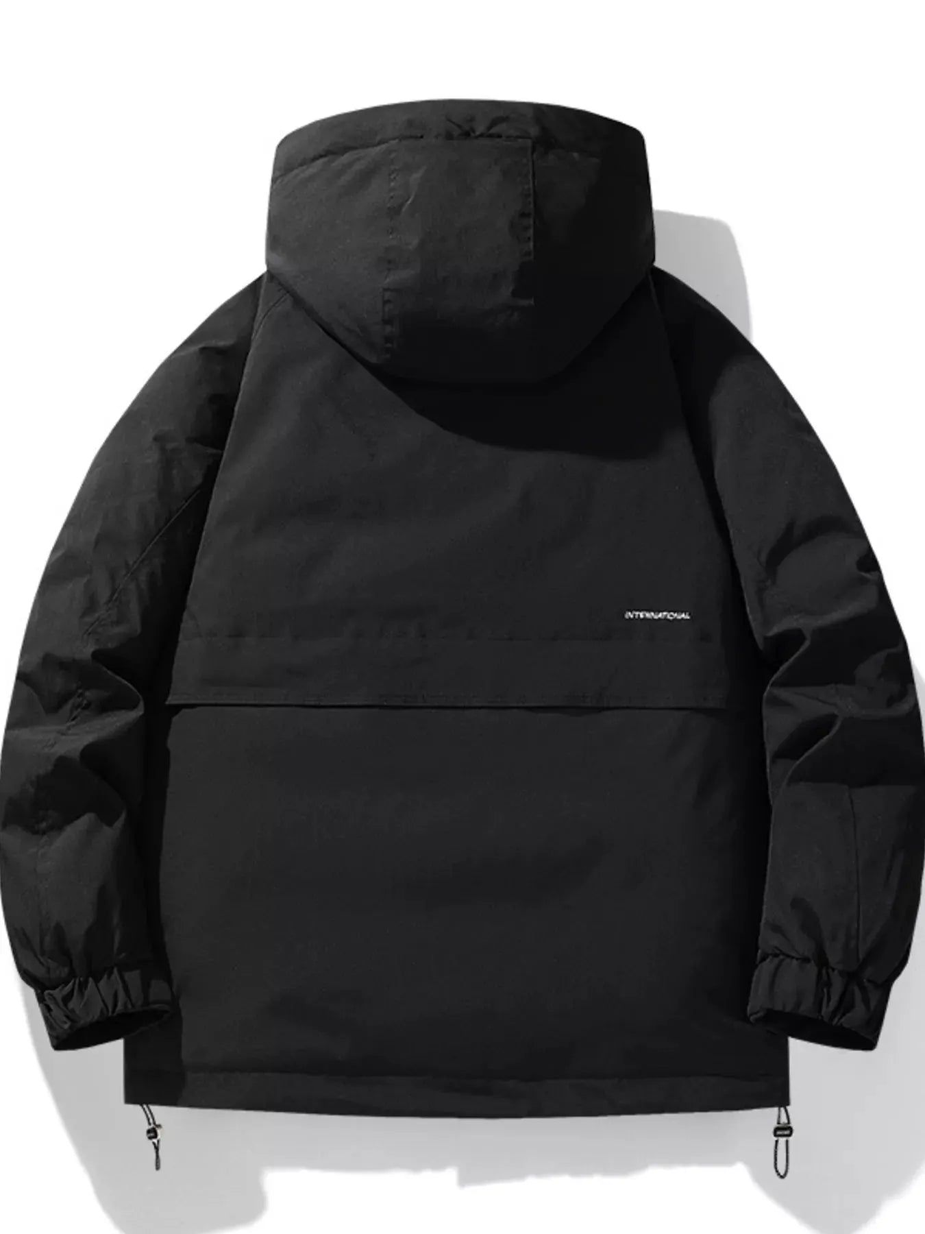 Men's Plus Size Hooded Padded Puffer Jacket by Partner Label