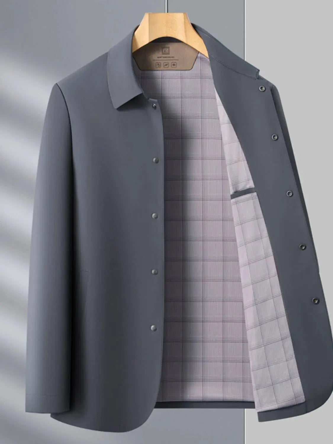 Men's Button Up Long Sleeve Blazer by Partner Labels