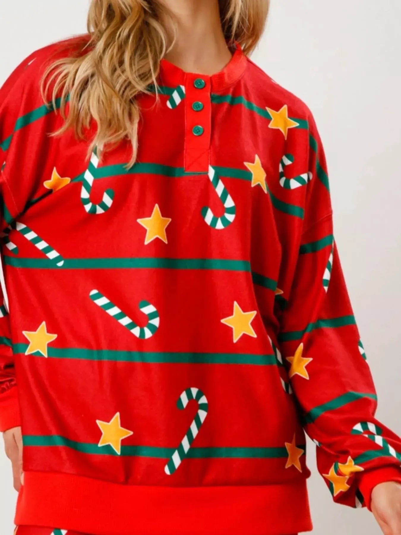 Christmas Long Sleeve Top and Pants Lounge Set by Partner Label