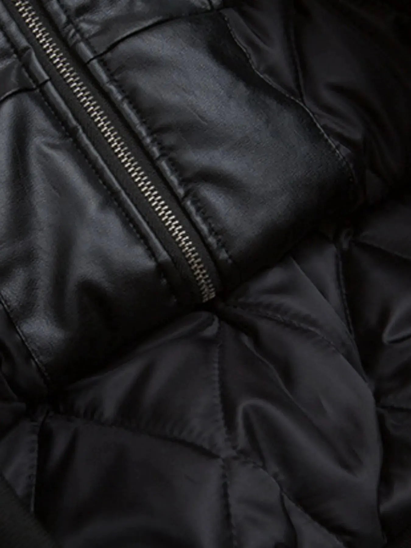Men's Faux Fur Hooded Contrast Bomber Jacket by Partner Label