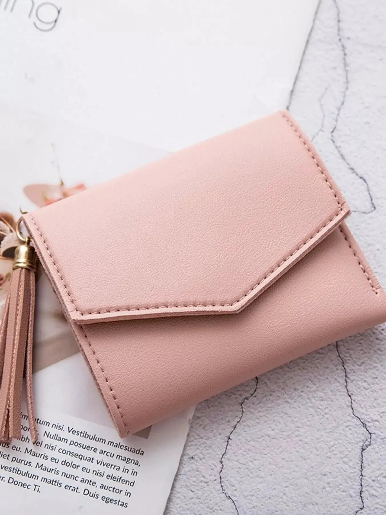 PU Leather Tassel Wallet by Partner Label