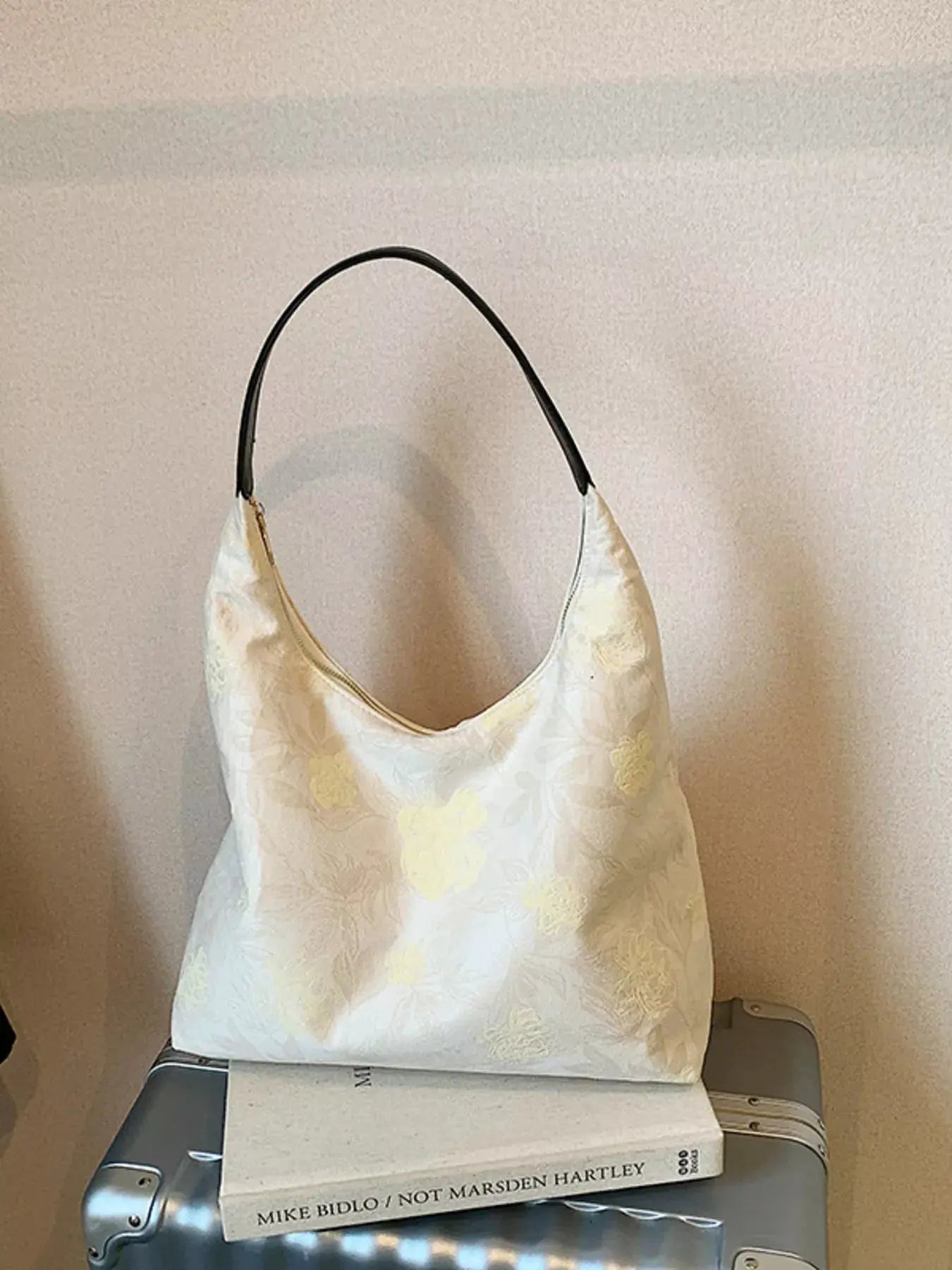 Floral Pattern Hobo Shoulder Bag by Partner Label