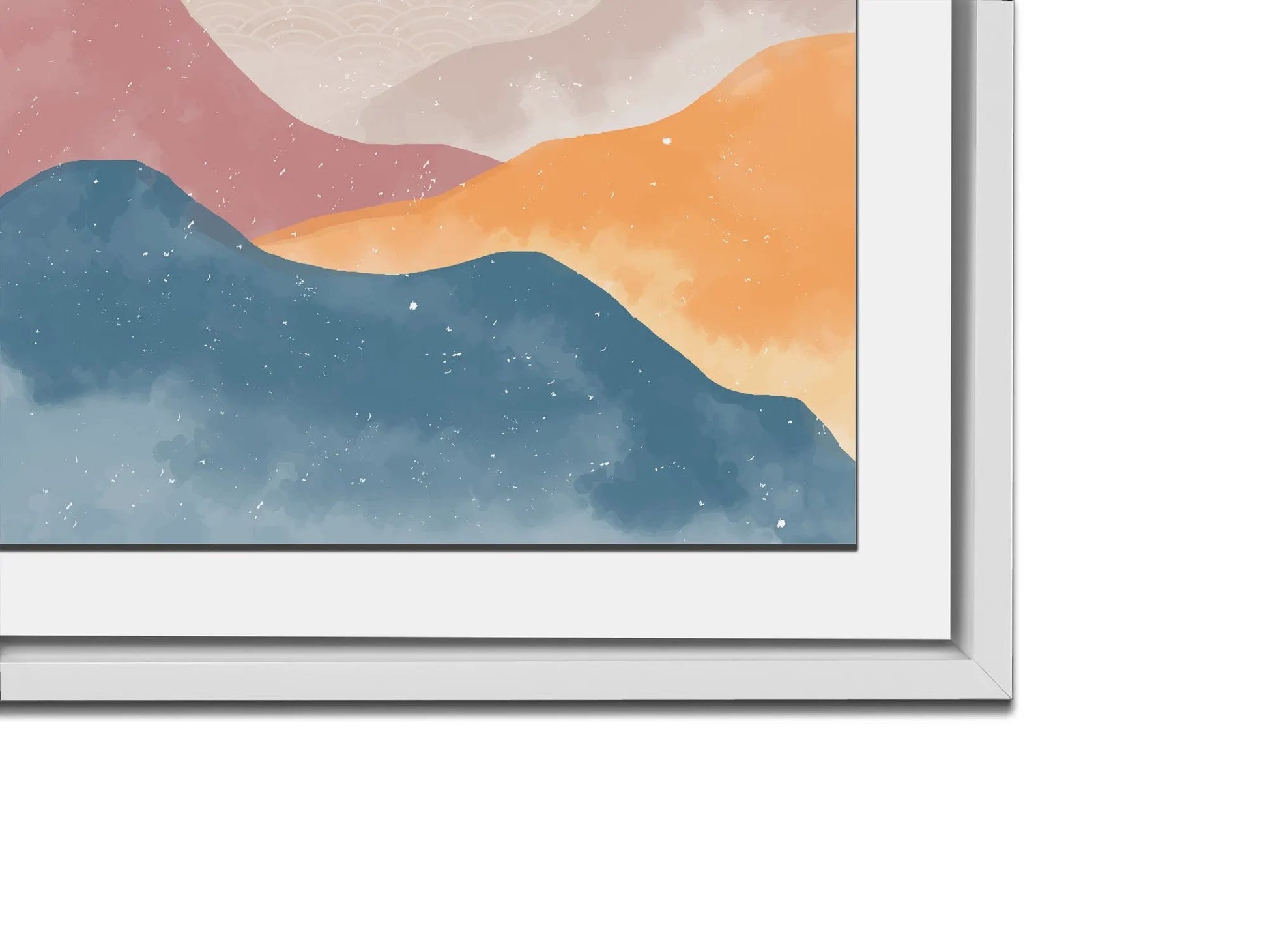 4 Scene Landscape Canvas - Abstract minimalism art- Large Wall Decor-RGB varnish by Gtaart.ca