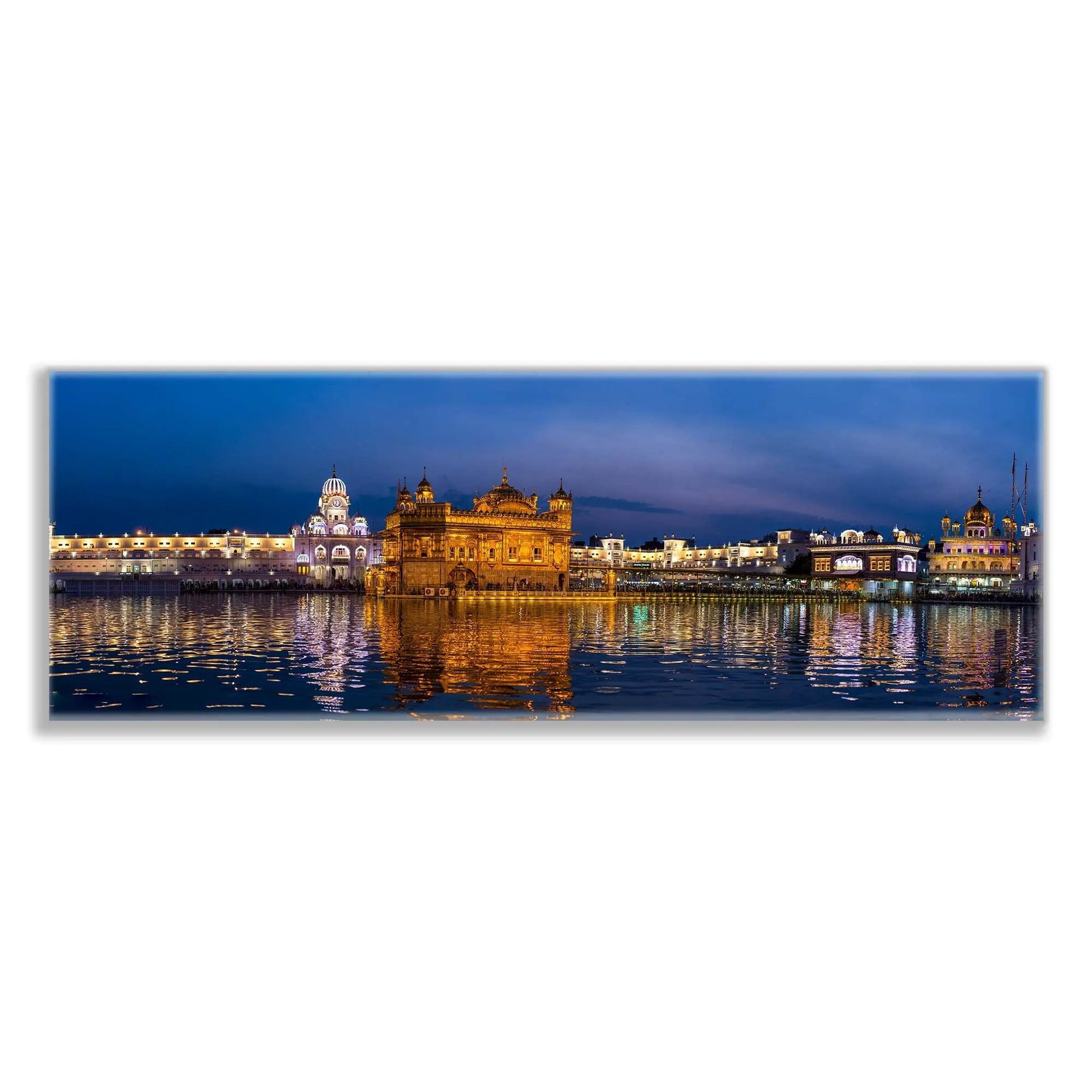 Canvas Print of the Golden Temple -Wall Decor Skyline-RGB varnish by Gtaart.ca