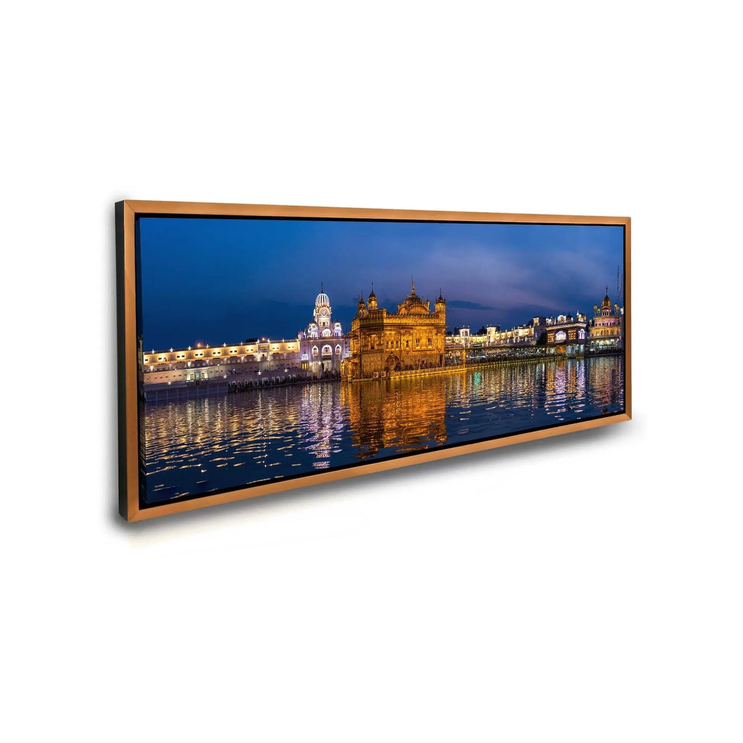Canvas Print of the Golden Temple -Wall Decor Skyline-RGB varnish by Gtaart.ca
