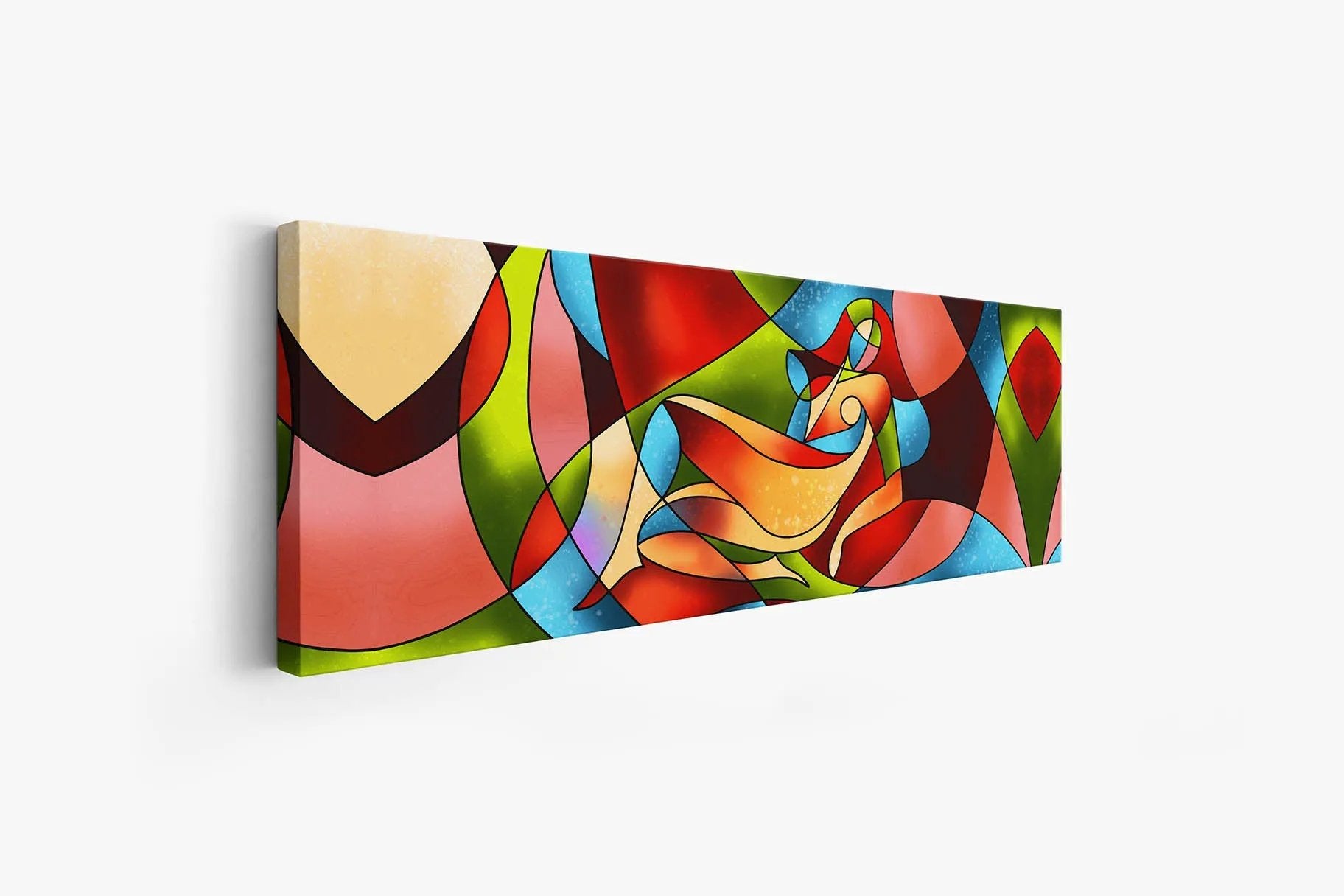 Abstract female strokes - Fine Art Canvas-Large Wall Decor-RGB varnish by Gtaart.ca