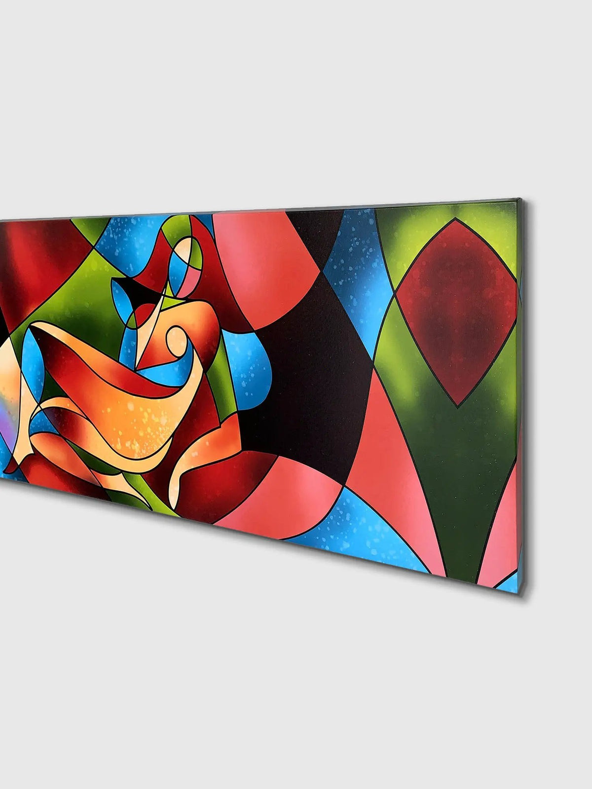 Abstract female strokes - Fine Art Canvas-Large Wall Decor-RGB varnish by Gtaart.ca