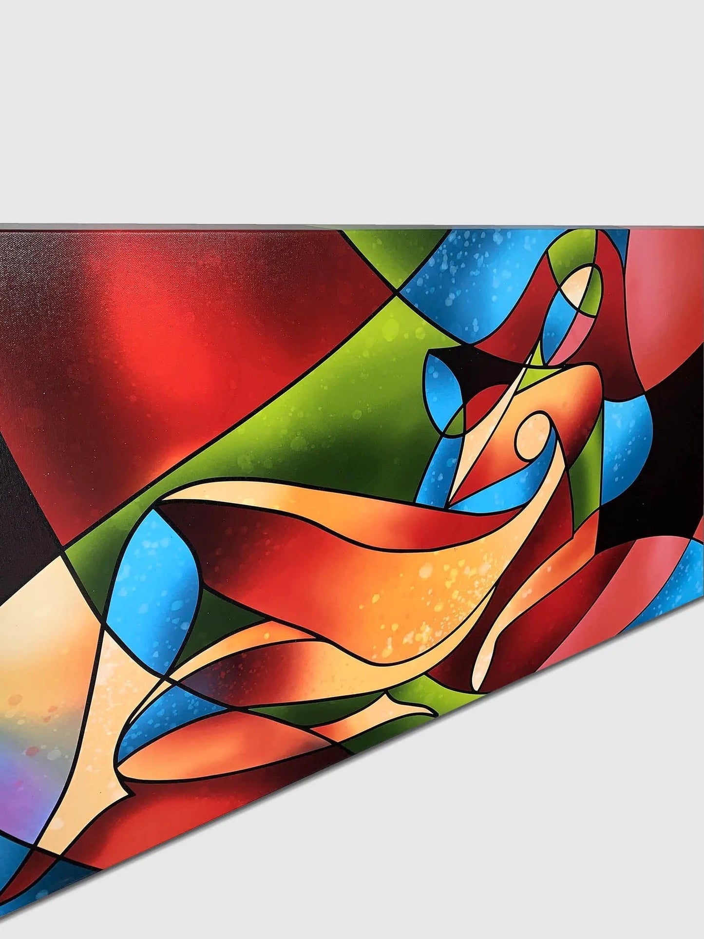 Abstract female strokes - Fine Art Canvas-Large Wall Decor-RGB varnish by Gtaart.ca
