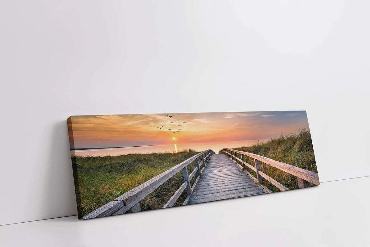 Canvas Print-Beach Walk-Wall Art by Gtaart.ca