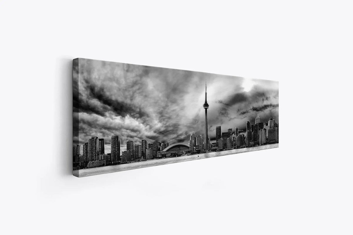 Toronto Ominous Clouds Skyline - Canvas Wall Decor by Gtaart.ca