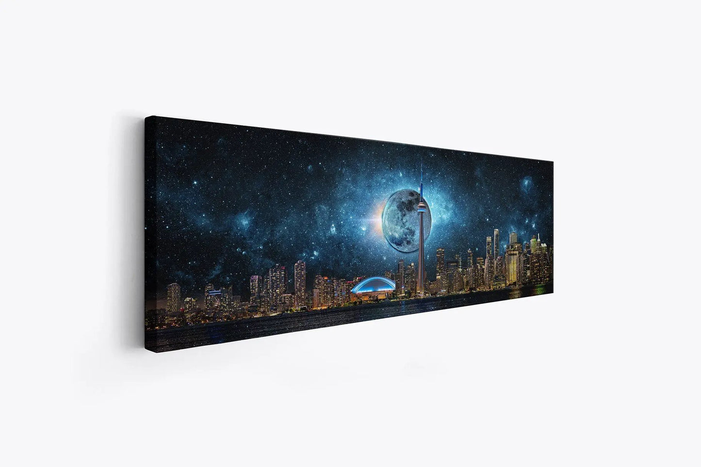 Toronto Skyline Moon-Cities Skyline- Wall art decor by Gtaart.ca