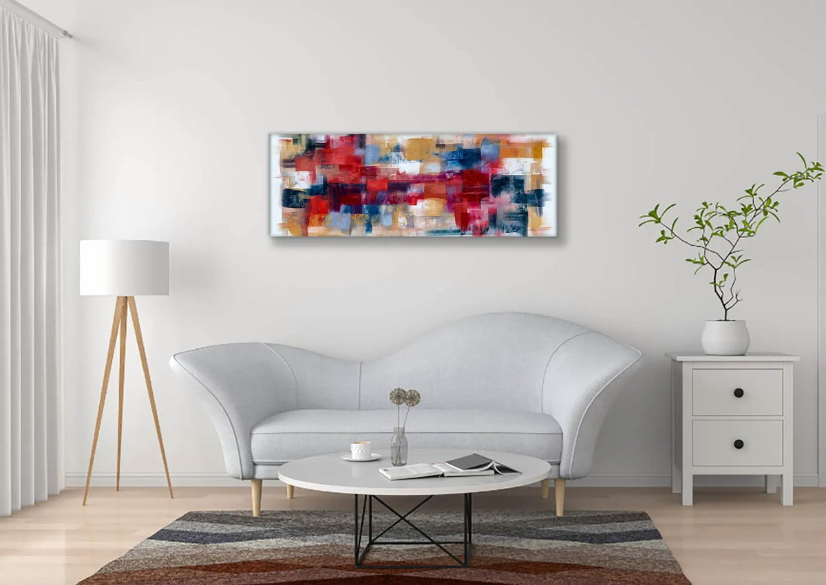 Burgoyne Abstract brushwork weaving-Large Canvas Wall art- Fine Art- RGB varnish by Gtaart.ca