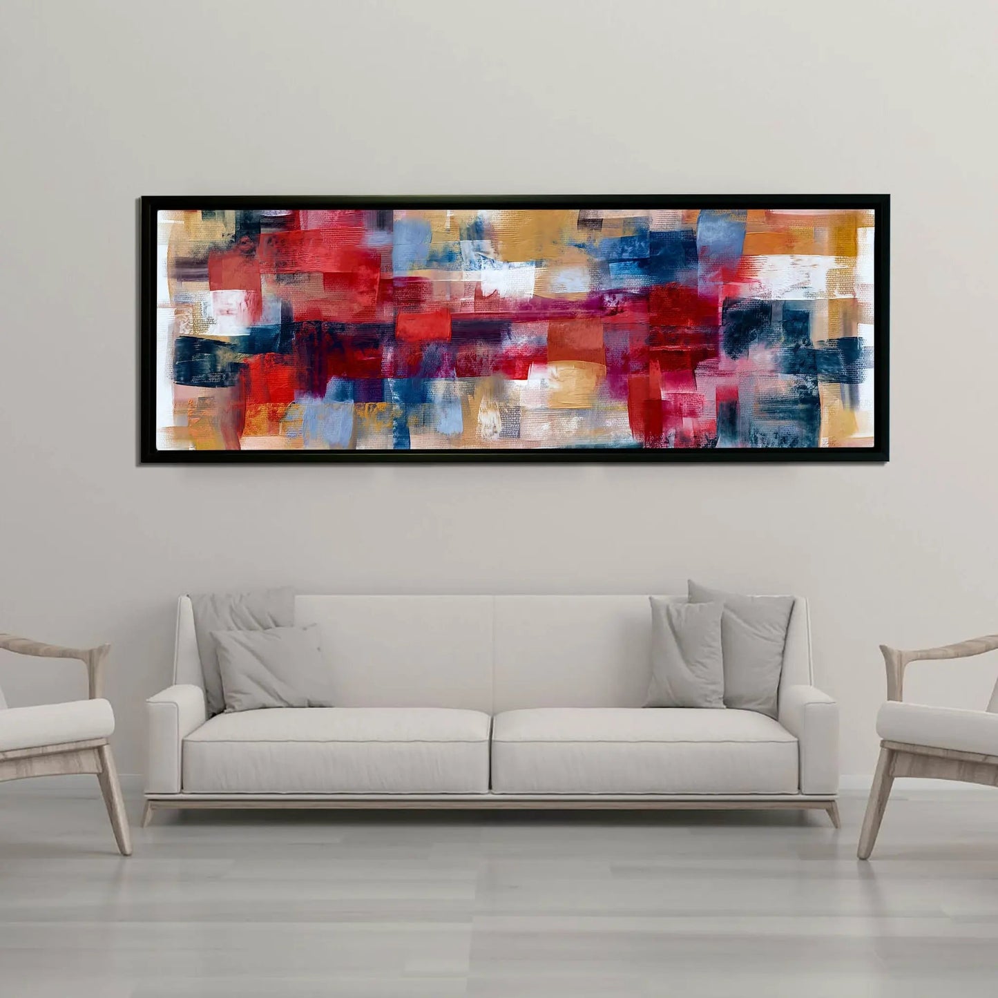 Burgoyne Abstract brushwork weaving-Large Canvas Wall art- Fine Art- RGB varnish by Gtaart.ca