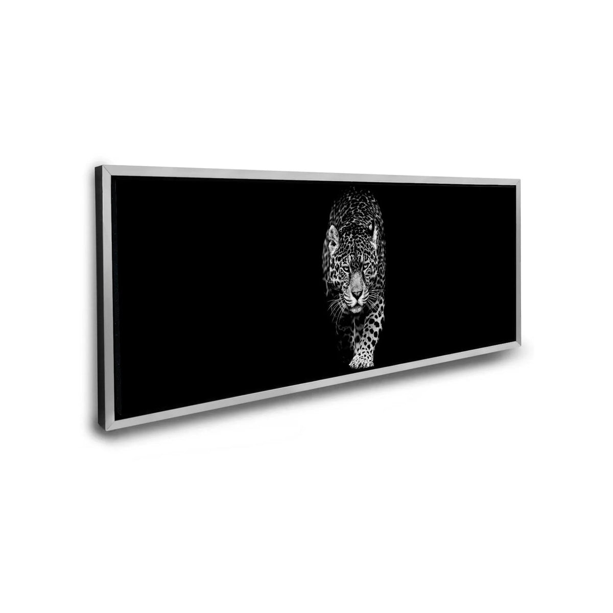 Leopard in Black & White 72" x 24" by GTAART.CA