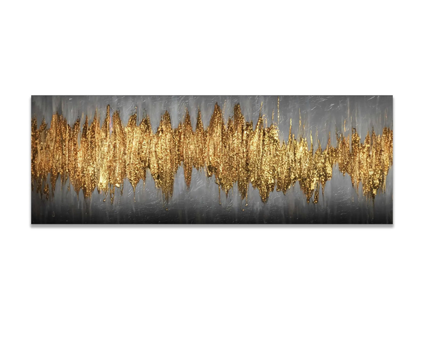 Large Gold Abstract Artwork-Canvas Wall art- Fine Art by Gtaart.ca