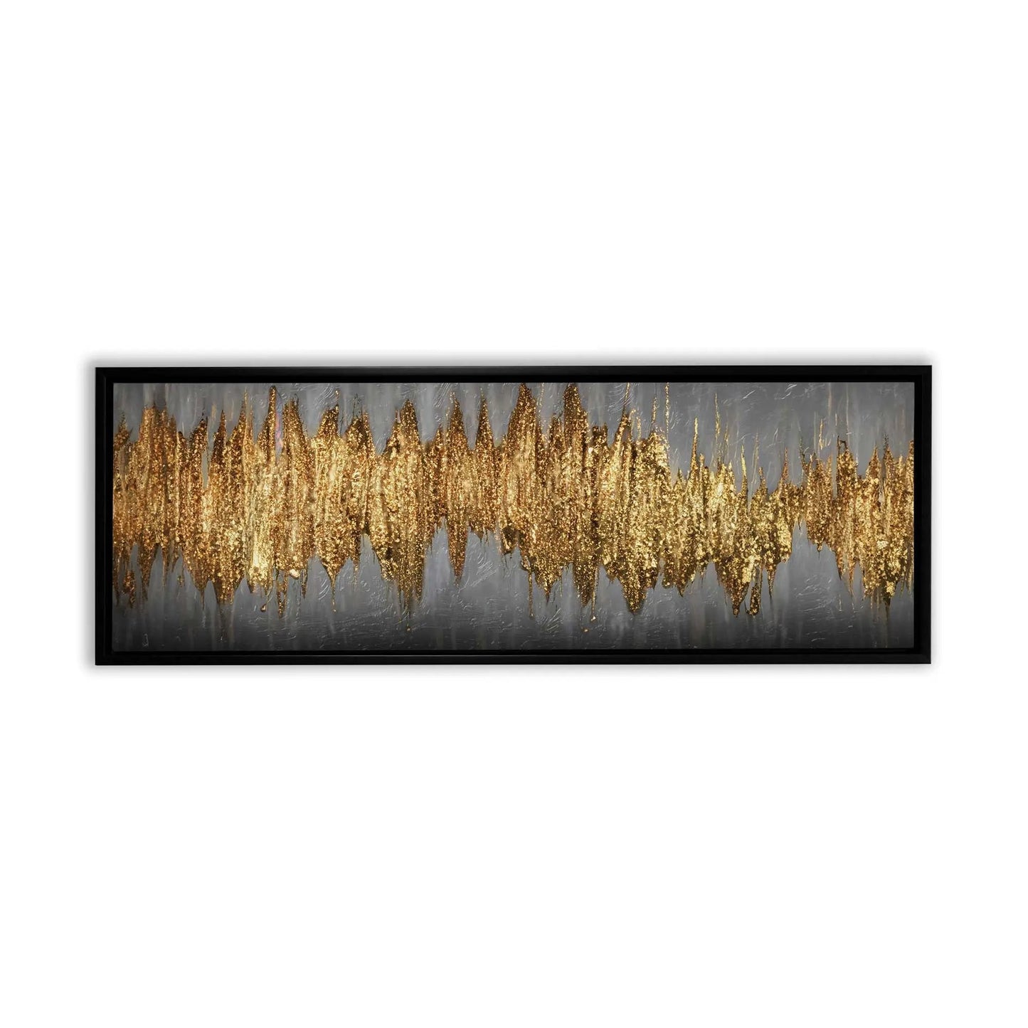 Large Gold Abstract Artwork-Canvas Wall art- Fine Art by Gtaart.ca