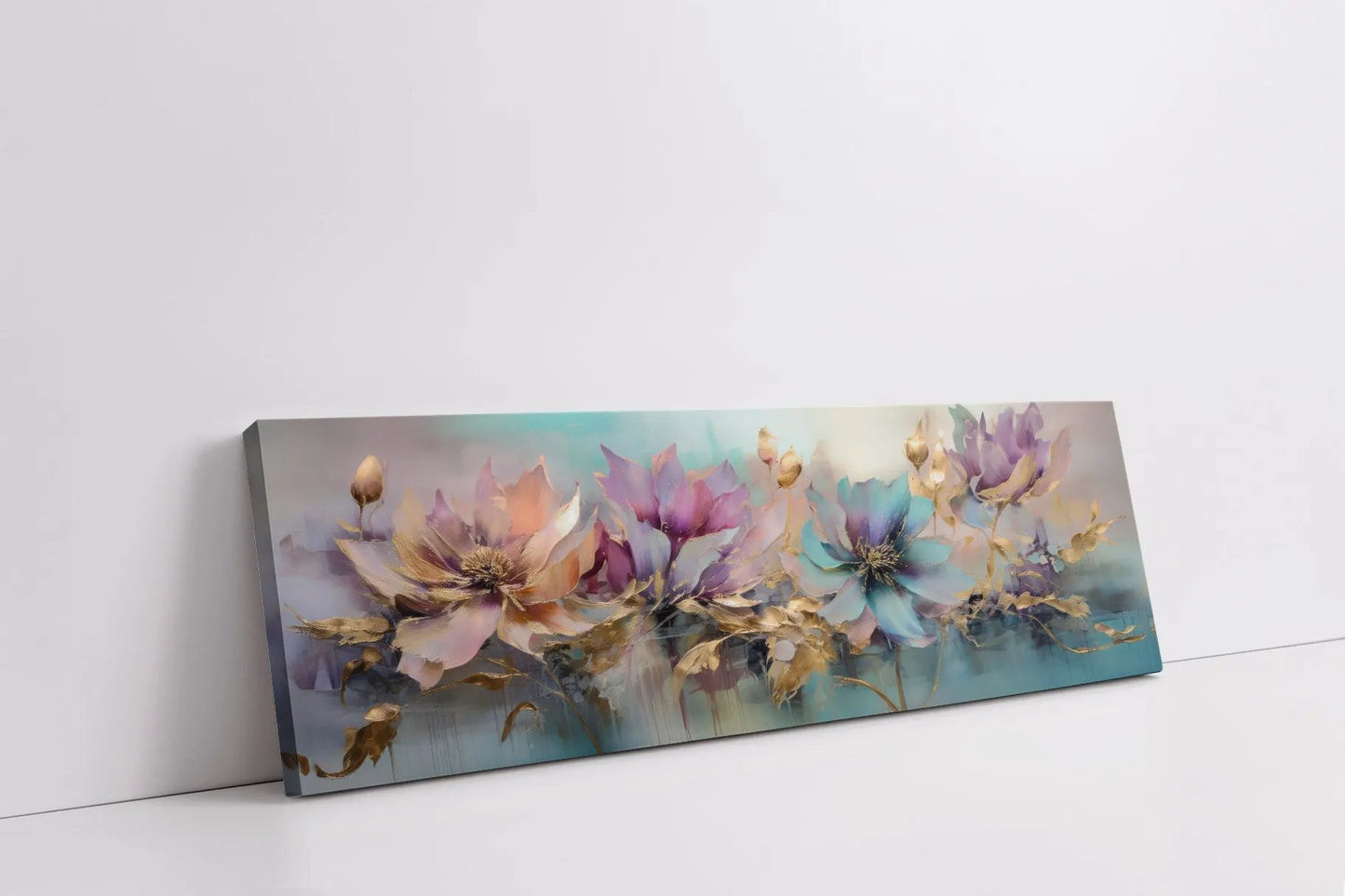 Flowers Canvas Art - Floral Symphony-Wall decor by Gtaart.ca